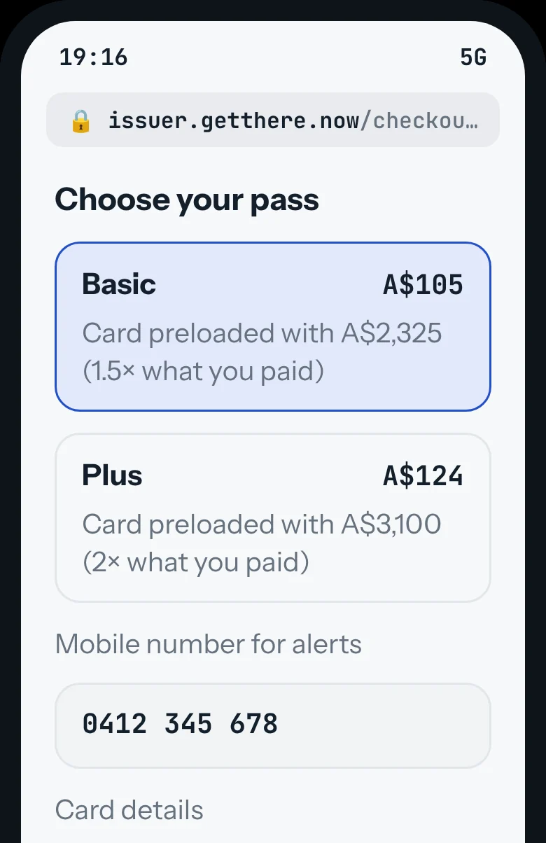 Checkout with Basic and Plus plans